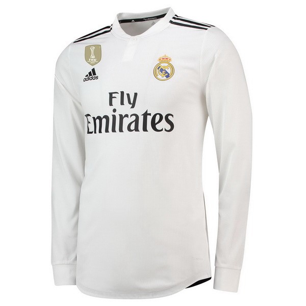 Camiseta Real Madrid 1ª ML 2018-2019 Blanco